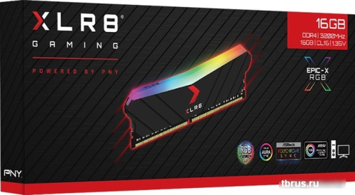 Оперативная память PNY XLR8 Gaming Epic-X RGB 16GB DDR4 PC4-25600 MD16GD4320016XRGB фото 7