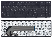 Клавиатура для ноутбука HP ProBook 450 G1, 470 G1 черная с рамкой