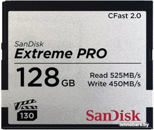 Карта памяти SanDisk Extreme PRO CFast 2.0 SDCFSP-128G-G46D 128GB фото 3