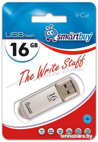 USB Flash Smart Buy 16GB V-Cut Silver (SB16GBVC-S) фото 4