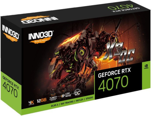 Видеокарта Inno3D GeForce RTX 4070 X3 OC N40703-126XX-185252L фото 5