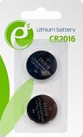 Батарейки EnerGenie Lithium CR2016 2 шт. EG-BA-CR2016-01