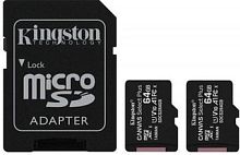 Карта памяти Kingston Canvas Select Plus microSDXC 2x64GB (с адаптером)