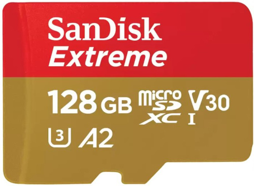 Карта памяти SanDisk Extreme SDSQXAA-128G-GN6GN microSDXC 128GB