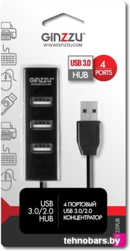 USB-хаб Ginzzu GR-339UB фото 4