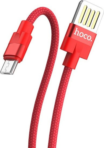 Кабель Hoco U55 Outstanding USB Type-A - MicroUSB (1.2 м, красный) фото 4