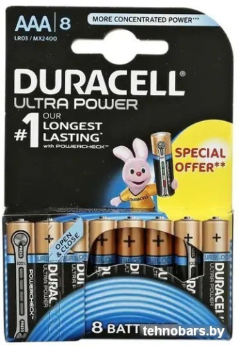 Батарейки DURACELL AAA Ultrapower 8 шт. фото 3