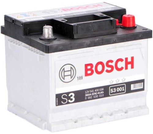 Автомобильный аккумулятор Bosch S3 001 (541400036) 41 А/ч