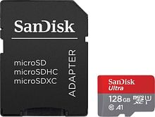 Карта памяти SanDisk Ultra SDSQUA4-128G-GN6MA microSDXC 128GB (с адаптером)