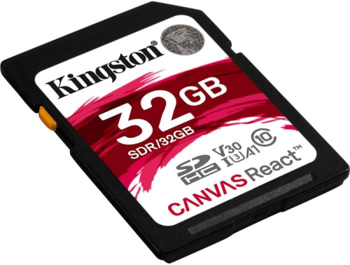 Карта памяти Kingston Canvas React SDR/32GB SDHC 32GB фото 4