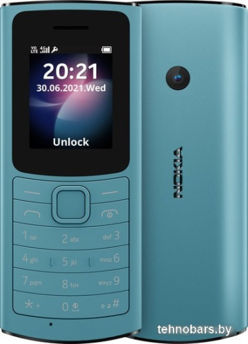 Мобильный телефон Nokia 110 4G Dual SIM (бирюзовый) фото 3