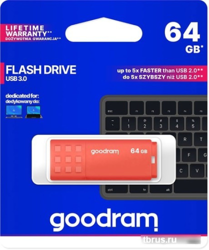USB Flash GOODRAM UME3 64GB (оранжевый) фото 7