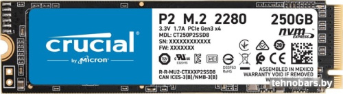 SSD Crucial P2 250GB CT250P2SSD8 фото 3