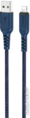 Кабель Hoco X59 Victory USB Type-A - Lightning (1 м, синий) фото 3