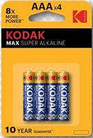 Батарейка Kodak Max LR03 AAA 30952812 4 шт
