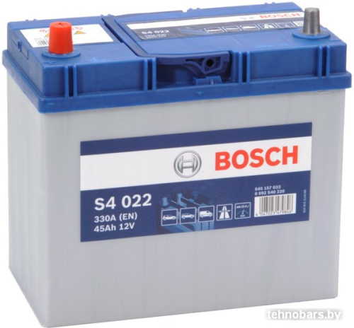 Автомобильный аккумулятор Bosch S4 022 (545157033) 45 А/ч JIS фото 3