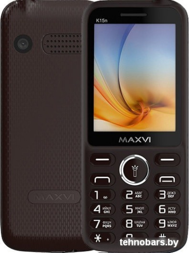 Мобильный телефон Maxvi K15n (коричневый) фото 3