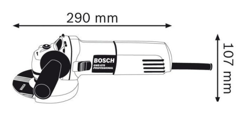 Угловая шлифмашина Bosch GWS 670 Professional 0601375606 фото 3
