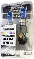 Лампа накаливания AVS Alfas Ультра-белый 6000К H11+T10 2+2шт