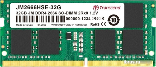 Оперативная память Transcend JetRam 32GB DDR4 SODIMM PC4-21300 JM2666HSE-32G фото 3