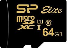 Карта памяти Silicon-Power Elite Gold microSDXC SP064GBSTXBU1V1GSP 64GB (с адаптером)