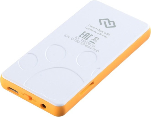 MP3 плеер Digma S4 8GB (белый/оранжевый) фото 6