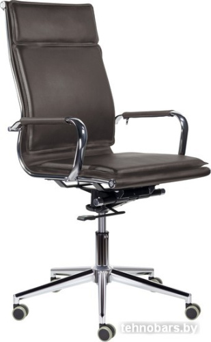 Кресло Brabix Premium Kayman EX-532 (экокожа/хром темно-коричневый) фото 3