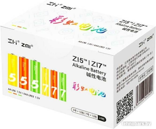 Батарейка ZMI Z15 Z17 Rainbow 24 шт. AL24 Colors фото 3