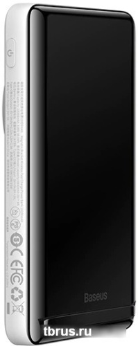 Внешний аккумулятор Baseus Magnetic Bracket Wireless Fast Charge 10000mAh (белый) фото 3
