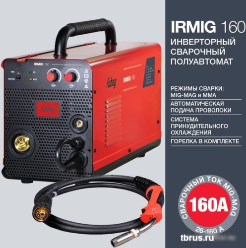 Сварочный инвертор Fubag IRMIG 160 (с горелкой FB 150 3 м) фото 6