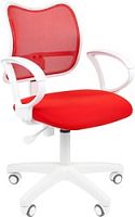 Кресло CHAIRMAN 450LT white (красный)
