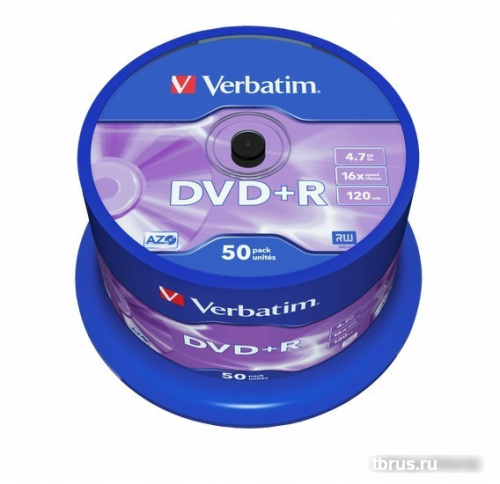 DVD+R диск Verbatim 4.7Gb 16x DLP Matt Silver по 50 шт. CakeBox 043550 фото 4
