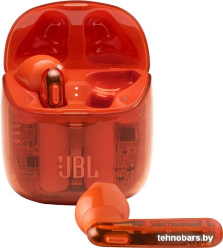 Наушники JBL Tune 225 TWS Ghost Edition (оранжевый) фото 3