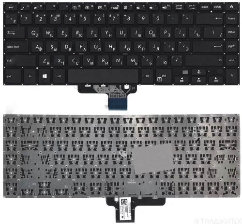 Клавиатура для ноутбука Asus X510U, X510UA, X510UQ, X510UR, X510UN, X510UF черная