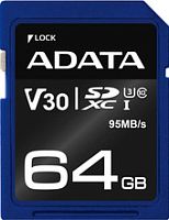 Карта памяти A-Data Premier Pro ASDX64GUI3V30S-R SDXC 64GB