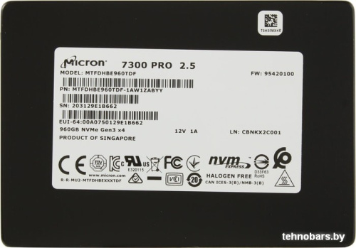 SSD Micron 7300 Pro 1.92TB MTFDHBE1T9TDF-1AW1ZABYY фото 3