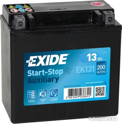 Мотоциклетный аккумулятор Exide EK131 (13 А·ч) фото 3