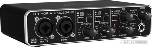 Аудиоинтерфейс BEHRINGER U-Phoria UMC204HD фото 3