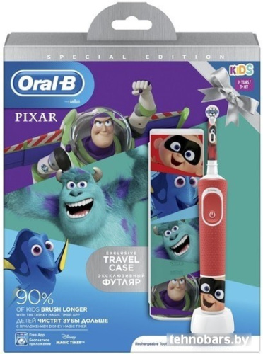 Электрическая зубная щетка Braun Oral-B Kids Pixar D100.413.2KX фото 5