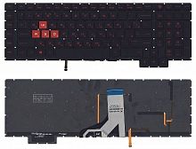 Клавиатура HP OMEN 17-AN, BLACK,Red Backlite, RU