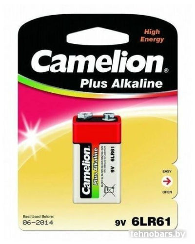 Батарейка Camelion 6LR61 Plus Alkaline BL-1 6LR61-BP1 1 шт фото 4