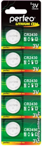 Батарейка Perfeo Lithium Cell CR2430/5BL фото 3