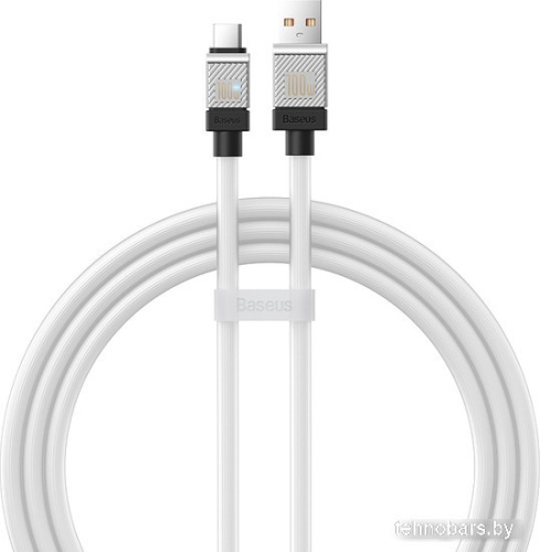 Кабель Baseus CoolPlay Series Fast Charging Cable 100W USB Type-A - USB Type-C (1 м, белый) фото 3