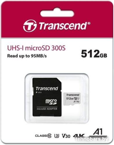Карта памяти Transcend microSDXC 300S 512GB (с адаптером) фото 5