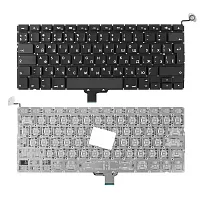 Клавиатура для ноутбука Apple Macbook Air A1304, A1237 Series. Г-образный Enter. Черная, без рамки