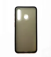 Чехол (накладка) силиконовый для Samsung A305 Galaxy A30 вставка пластик (черный)