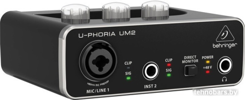 Аудиоинтерфейс BEHRINGER U-Phoria UM2 фото 3