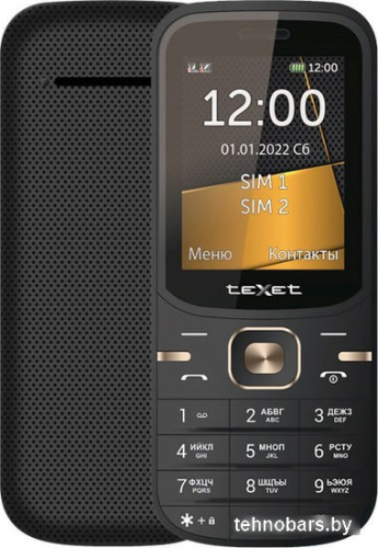 Кнопочный телефон TeXet TM-216 (черный) фото 3