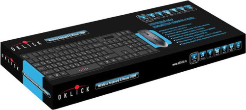 Мышь + клавиатура Oklick 200 M Wireless Keyboard & Optical Mouse фото 4