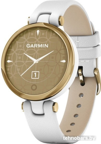 Умные часы Garmin Lily (светло-золотистый, белый/кожаный ремешок) фото 3